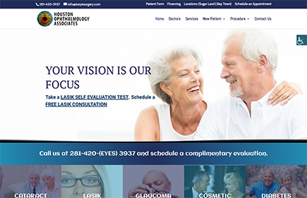 Ophthalmology website project by WevTEC