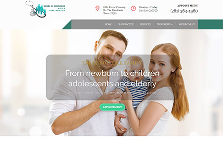 Solution Woodland Family Clinic website project by WevTEC