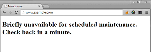 Briefly Unavailable for Scheduled Maintenance